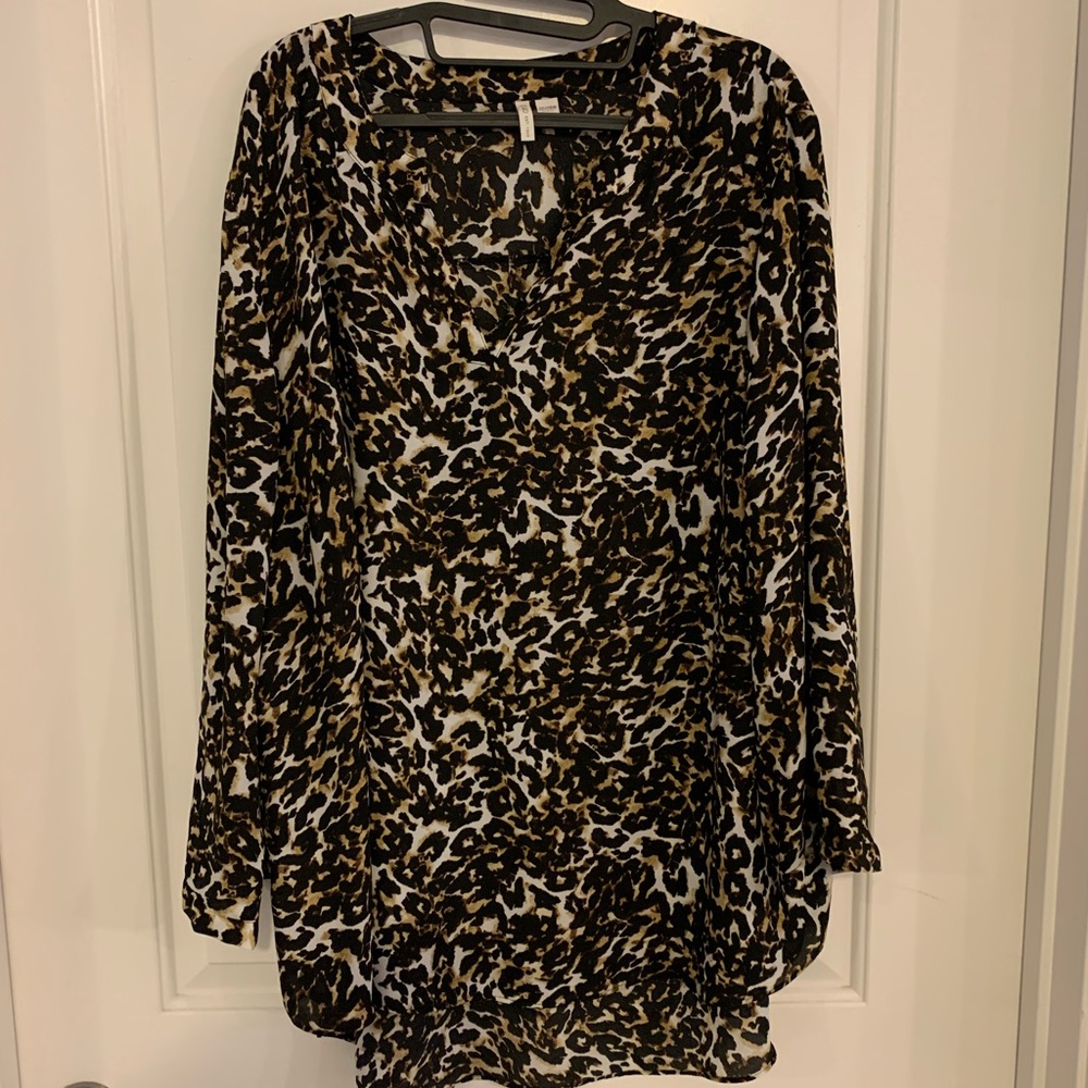 Cheetah Print Blouse